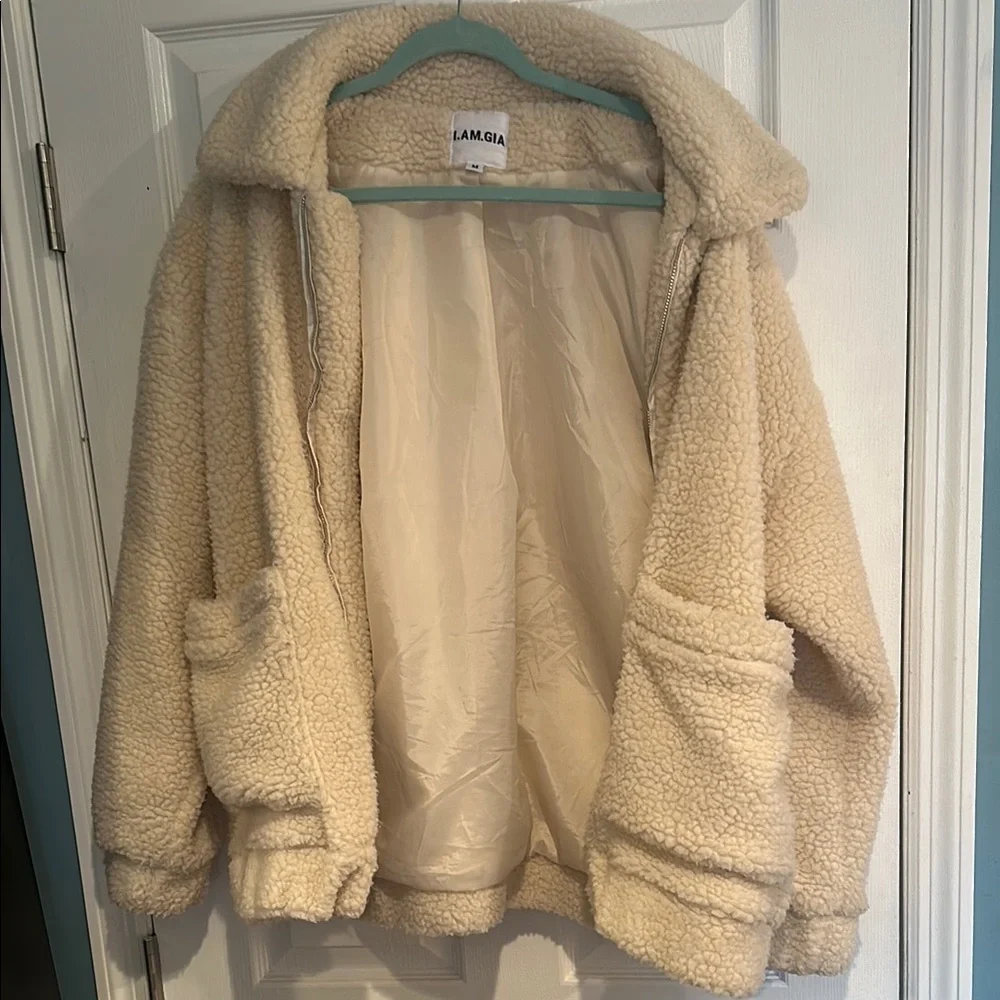 Cozy Cream Sherpa Jacket - Picture 4 of 4